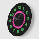 Roze ballonnen grote klok (Hoek)