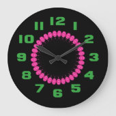Roze ballonnen grote klok (Voorkant)