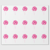 Roze ballonnen inpakpapier (Vlak)