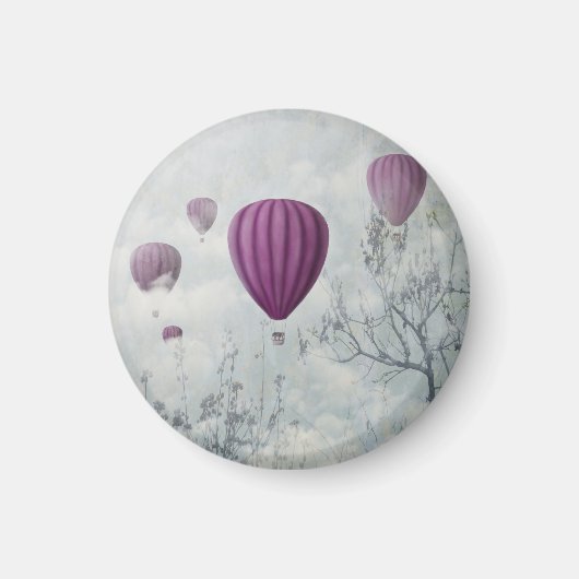 Roze ballonnen magneet (Voorkant)