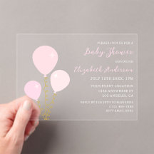 Roze Ballonnen Meisje Baby Shower