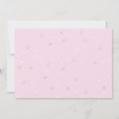 Roze ballonnen Teddy Bear Baby shower Bedankt voor (Achterkant)