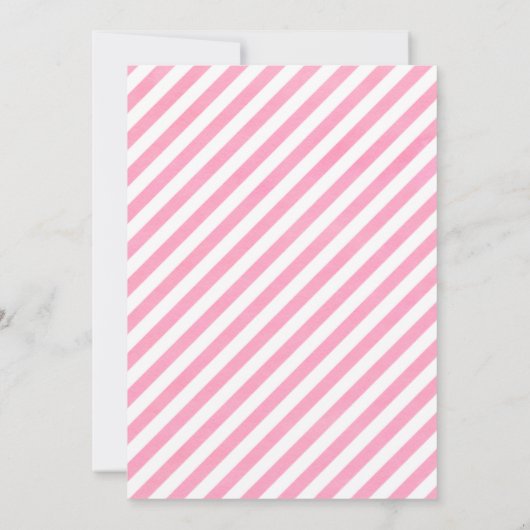 Roze ballonnen Teddy Bear Girl Baby shower Kaart (Achterkant)