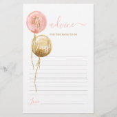 Roze ballonnen tweelingadvies voor moeder om kaart (Voorkant)