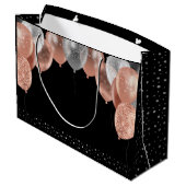 Roze ballonnen van Glitter 30th Birthday Party Groot Cadeauzakje (Achterkant Gekanteld)