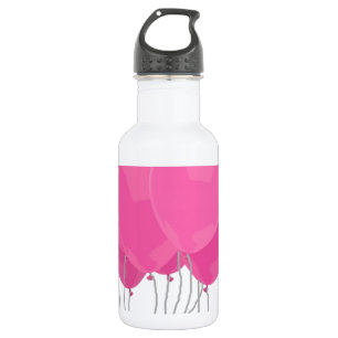 Roze ballonnen waterfles