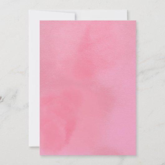 Roze Ballonnen Ze staat op het punt om Pop Baby sh Kaart (Achterkant)