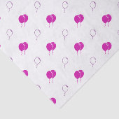 Roze ballonpapier tissuepapier (Detail)