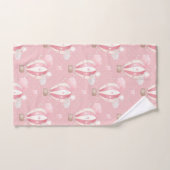 Roze ballonpatroon bad handdoek (Handdoek)