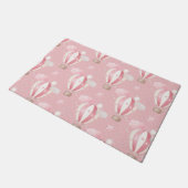 Roze ballonpatroon deurmat (Schuin)
