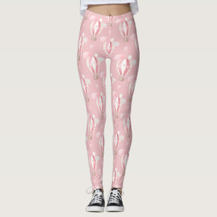 Roze ballonpatroon leggings