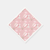 Roze ballonpatroon servet (Hoek)