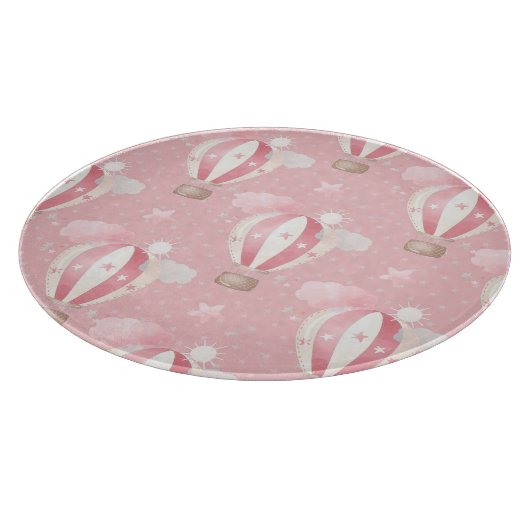 Roze ballonpatroon snijplank (Hoek)