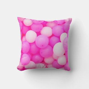 Roze Ballons Feestelijke achtergrond ontwerp. Kussen