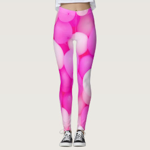 Roze Ballons Feestelijke achtergrond ontwerp. Leggings