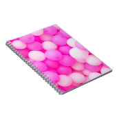 Roze Ballons Feestelijke achtergrond ontwerp. Notitieboek (Rechterzijde)