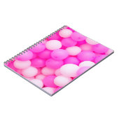 Roze Ballons Feestelijke achtergrond ontwerp. Notitieboek (Linkerzijde)