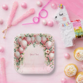 Roze Ballons Papieren Bord (Feest)