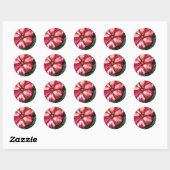 Roze Balsam Flower Art Ronde Sticker (Vel)