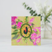 Roze Balsam Flowers Bouquet & Letter (Staand voorkant)