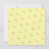 Roze Balsam Flowers Bouquet & Letter (Achterkant)