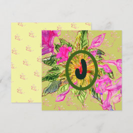 Roze Balsam Flowers Bouquet & Letter