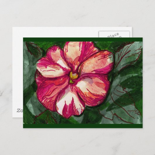 Roze balsem-ventilator briefkaart (Voorkant / Achterkant)