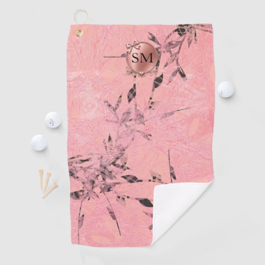 Roze Bamboe Golfhanddoek (Insitu)