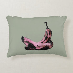 Roze banaan Pop Art Cool Unieke Accent Kussen