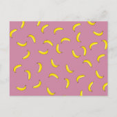 Roze bananen briefkaart (Voorkant)