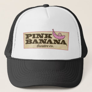 Roze bananen trucker pet