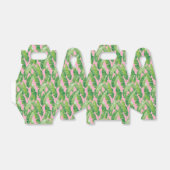 Roze bananenbladeren bedankdoosjes (Uitgevouwen)