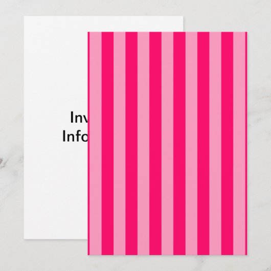 Roze band blank meisje kaart (Voorkant / Achterkant)