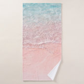 Roze band en plashgolf badhanddoek (Badhanddoek)