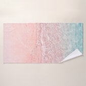 Roze band en plashgolf badhanddoek (Badhanddoek)