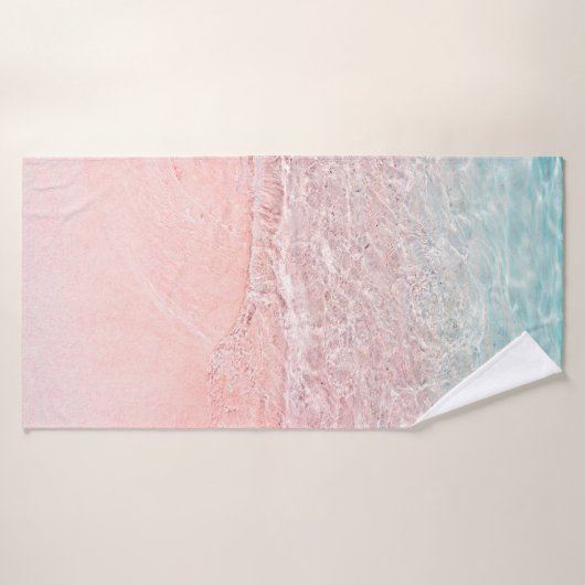 Roze band en plashgolf badhanddoek (Badhanddoek)