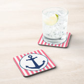 Roze band en zeemanker bier onderzetter (Rechterzijde)