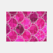 Roze band fleece deken (Voorkant (Horizontaal))