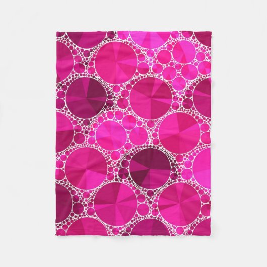 Roze band fleece deken (Voorkant)