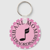 Roze band mam sleutelhanger (Voorkant)