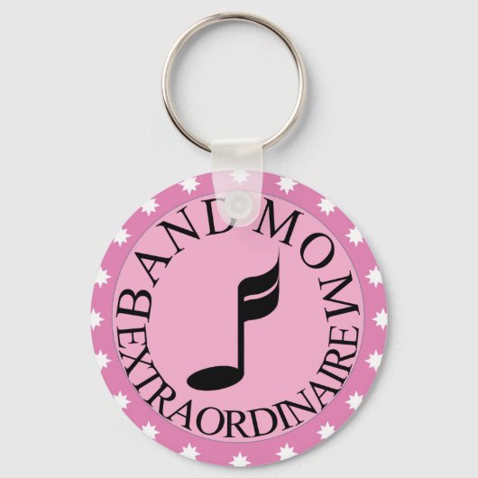 Roze band mam sleutelhanger (Voorkant)