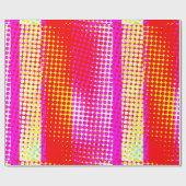 Roze band patroon cadeaupapier (Vlak)