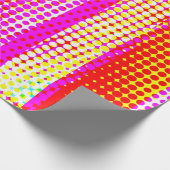 Roze band patroon cadeaupapier (Hoek)