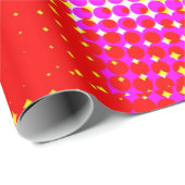 Roze band patroon cadeaupapier (Rol Hoek)