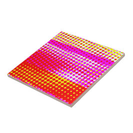 Roze band patroon tegeltje