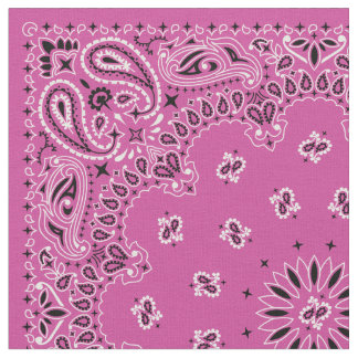Roze Bandana Fabric Stof