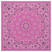 Roze Bandana Fabric Stof (Swatch)