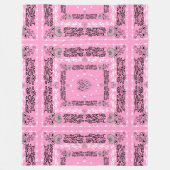 Roze Bandana Fleece Deken (Voorkant)