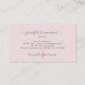 Roze banketbakkersgebak Logo Chef Bakkerij Visitekaartje (Achterkant)