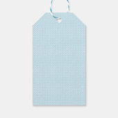 Roze banner | Blauwe religieuze bedankkaart Cadeaulabel (Achterkant)
